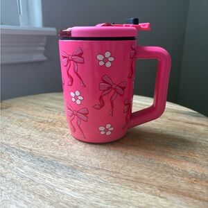 New without tags Brumate 15 oz Muv neon pink with UV DTF stickers